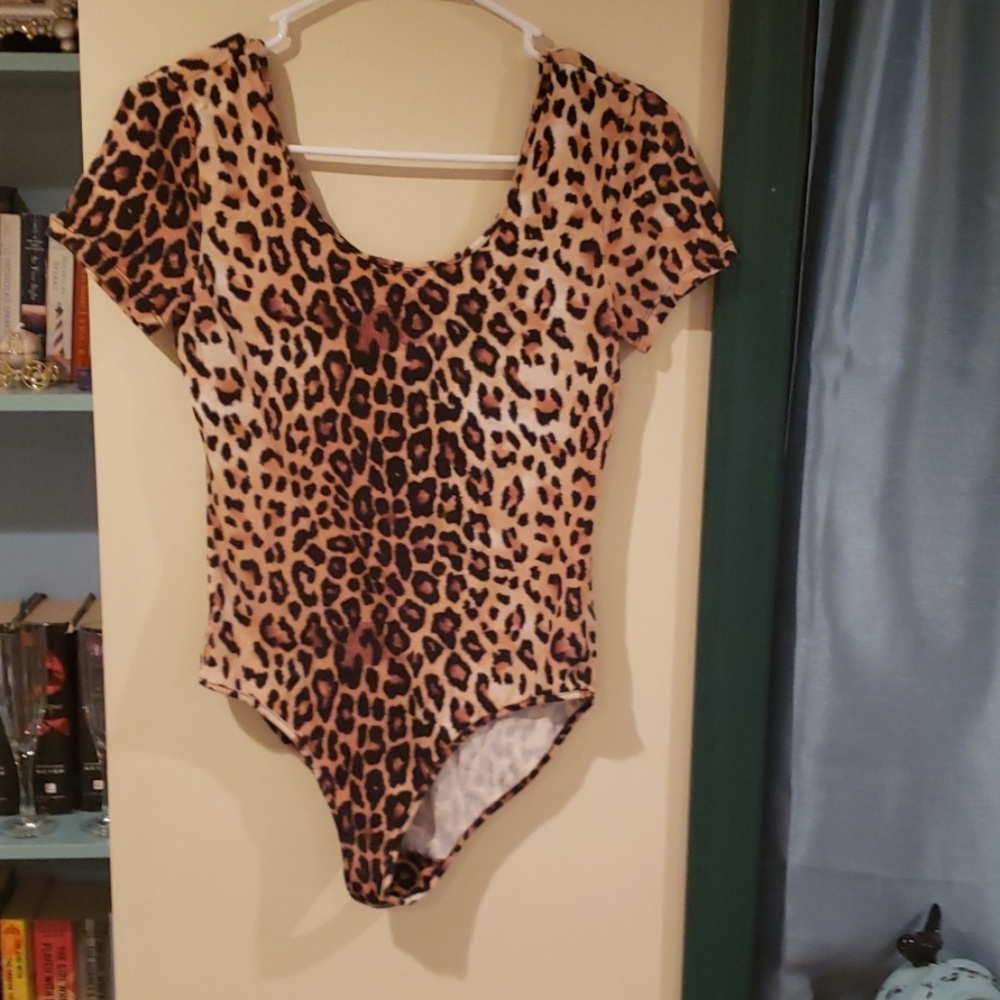 Cheetah print body suit